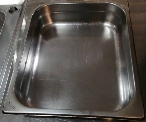 Λεκάνη Ανοξείδωτη 304 AISI 1/2Gn Βάθος 6,5Cm - Μεταχειρισμένη
